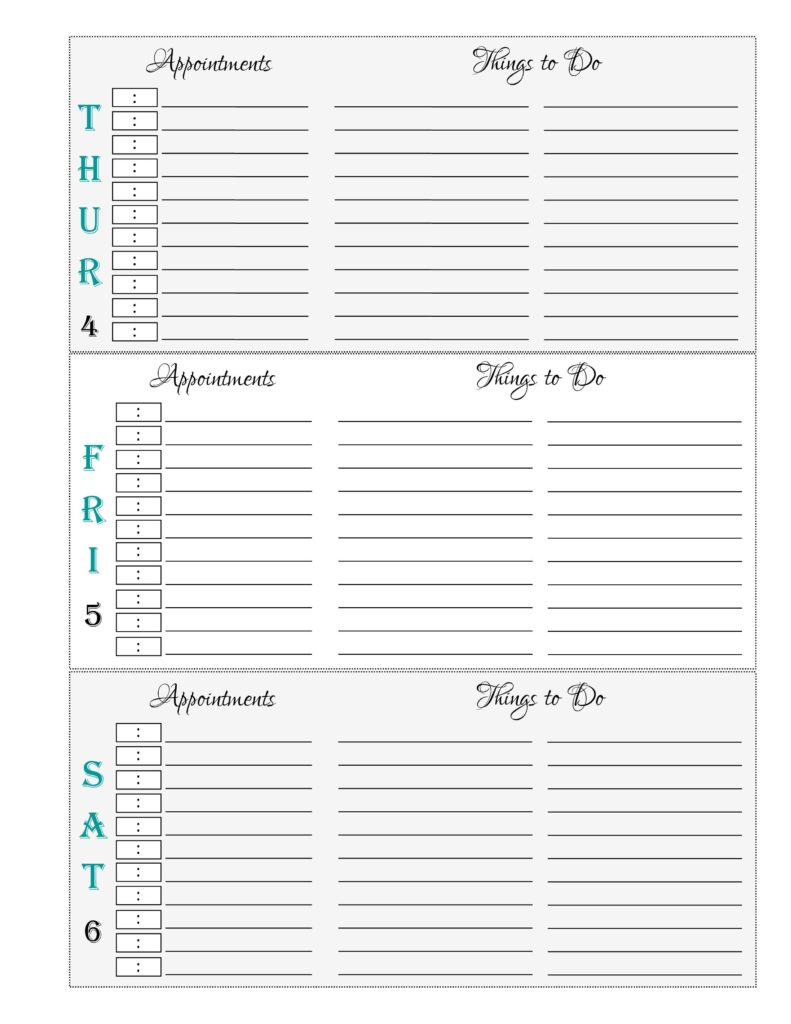 Free 2024 Printable Planner (Weekly or Daily) - House of Springs